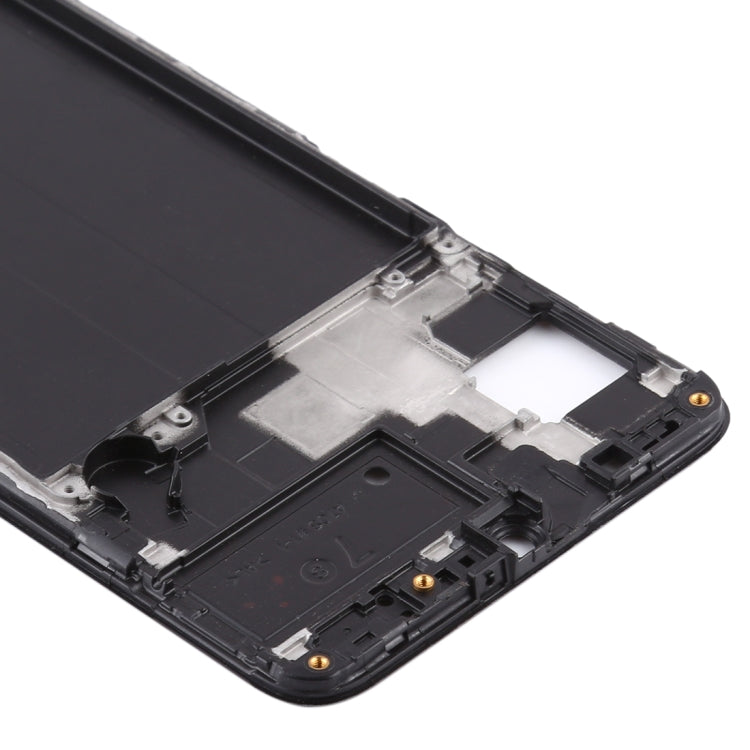 Pour Samsung Galaxy A70s, boîtier avant, cadre LCD, plaque de lunette