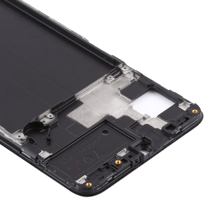 Pour Samsung Galaxy A70s, boîtier avant, cadre LCD, plaque de lunette