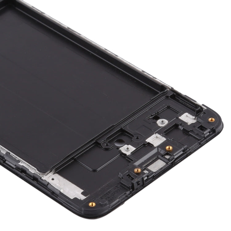 Pour Samsung Galaxy A70s, boîtier avant, cadre LCD, plaque de lunette