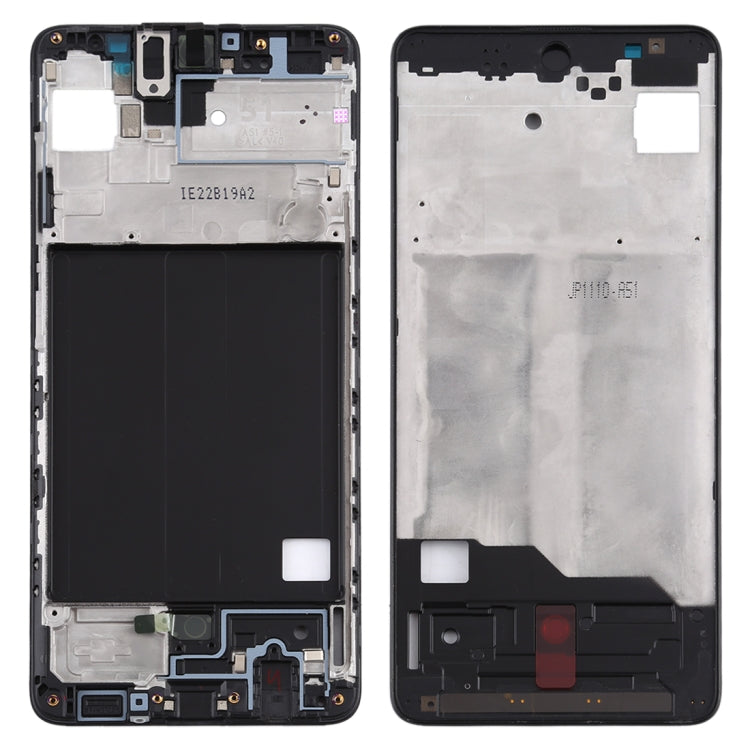 Pour Samsung Galaxy A51, boîtier avant, cadre LCD, plaque de lunette