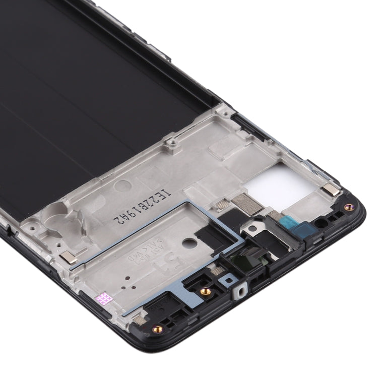 Pour Samsung Galaxy A51, boîtier avant, cadre LCD, plaque de lunette