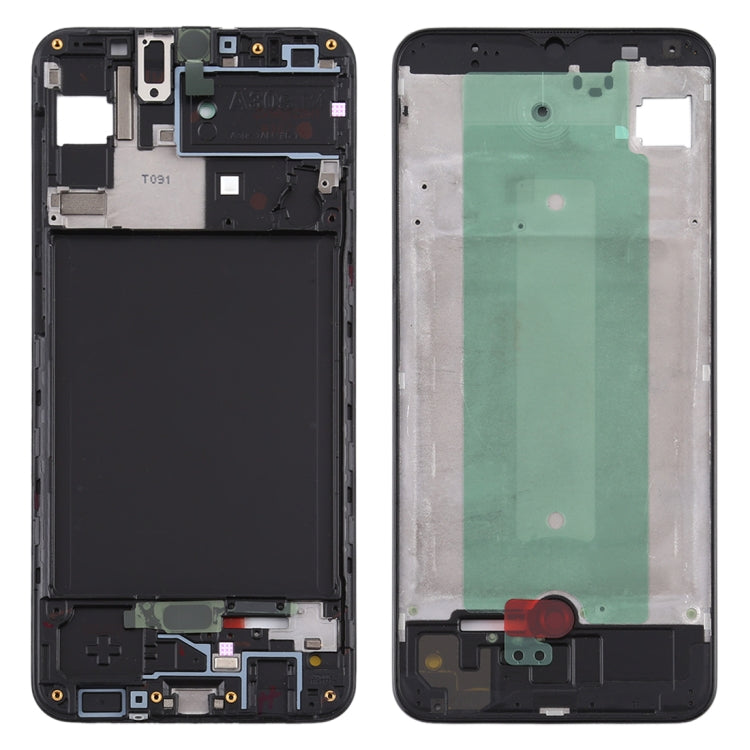 Pour Samsung Galaxy A30s, boîtier avant, cadre LCD, plaque de lunette