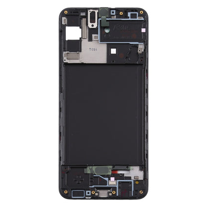 Pour Samsung Galaxy A30s, boîtier avant, cadre LCD, plaque de lunette