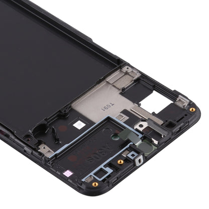 Pour Samsung Galaxy A30s, boîtier avant, cadre LCD, plaque de lunette