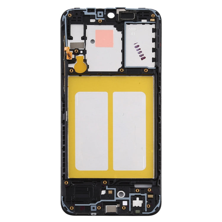 Pour Samsung Galaxy A10e, boîtier avant, cadre LCD, plaque de lunette