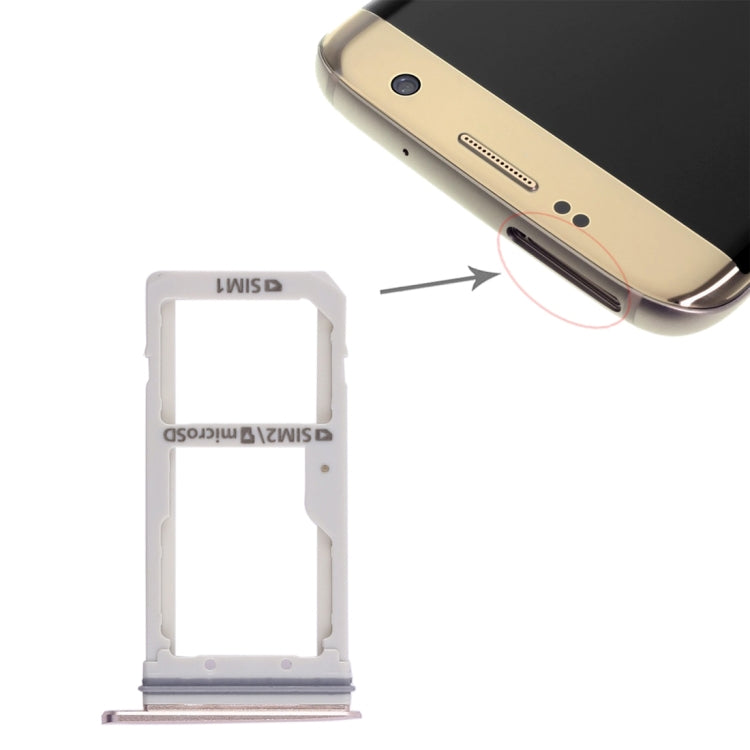 Pour Galaxy S7 Edge 2 Plateau de carte SIM / Plateau de carte Micro SD