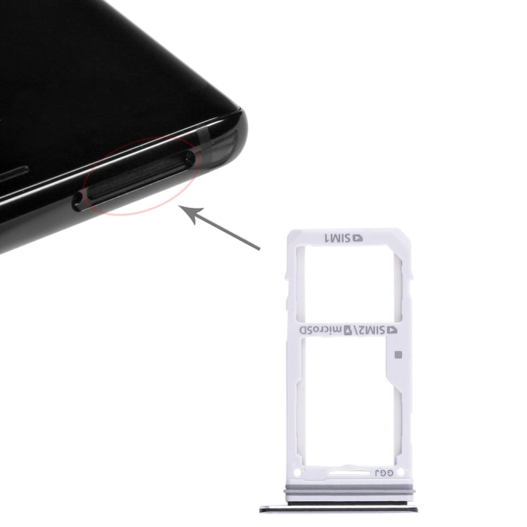 Pour Galaxy Note 8 2 Plateau de carte SIM / Plateau de carte Micro SD