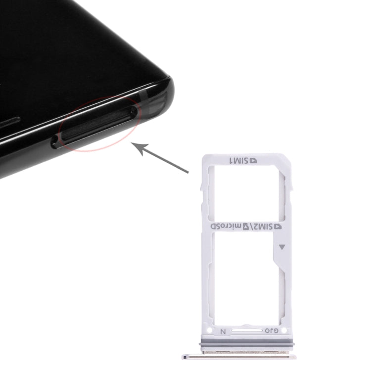 Pour Galaxy Note 8 2 Plateau de carte SIM / Plateau de carte Micro SD