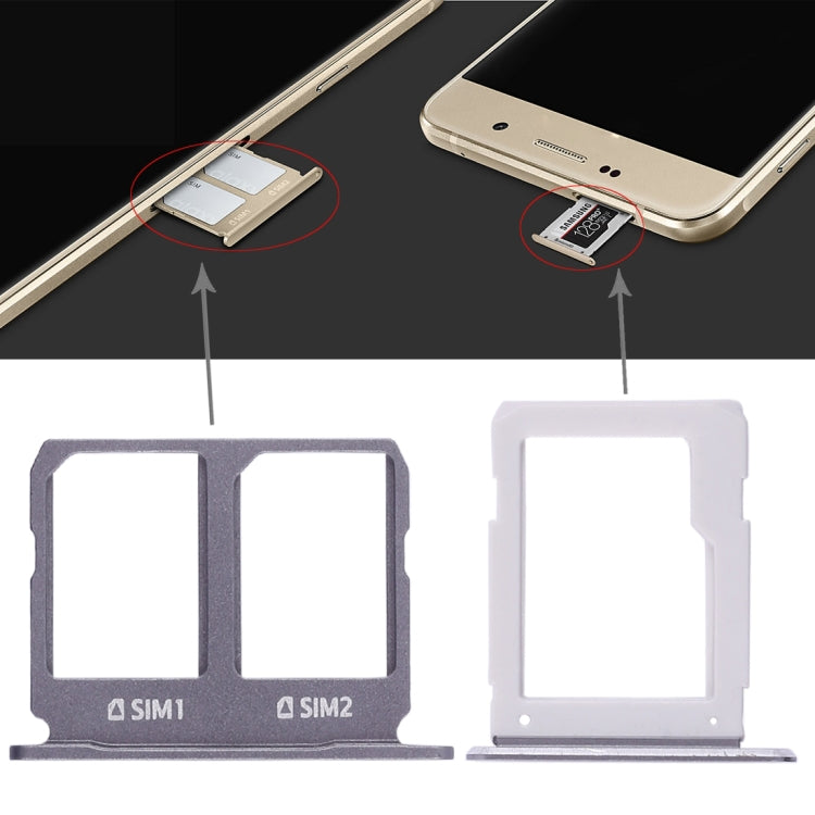 Pour Galaxy A9100 / A9 (2016) 2 bac pour carte SIM + bac pour carte Micro SD
