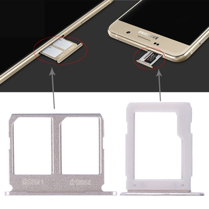 Pour Galaxy A9100 / A9 (2016) 2 bac pour carte SIM + bac pour carte Micro SD