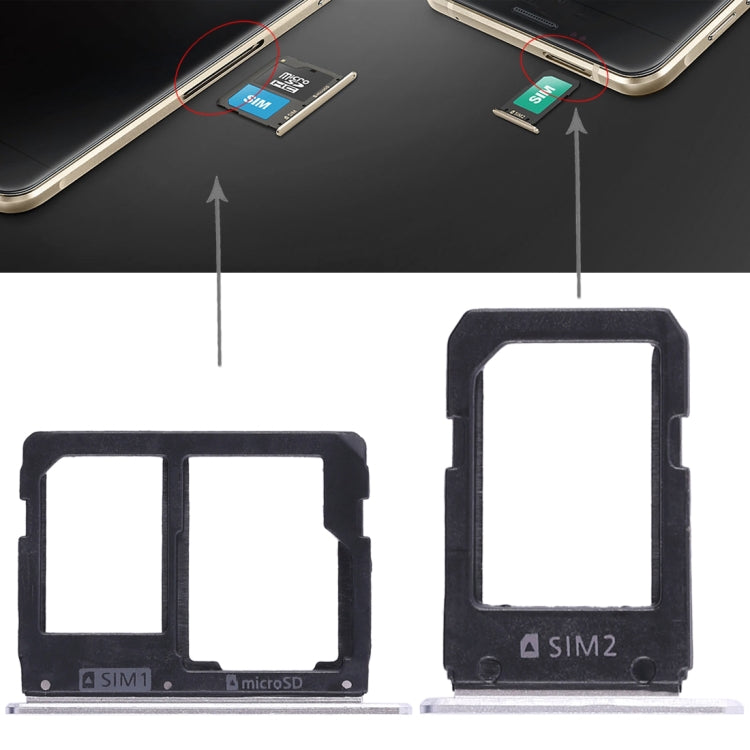 Pour Galaxy A5108 / A7108 2 plateau pour carte SIM + plateau pour carte Micro SD