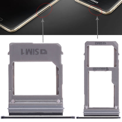 Pour Galaxy A520 / A720 2 Plateau pour carte SIM + Plateau pour carte Micro SD