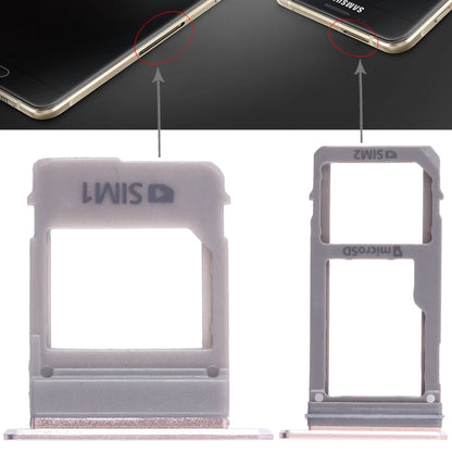 Pour Galaxy A520 / A720 2 Plateau pour carte SIM + Plateau pour carte Micro SD