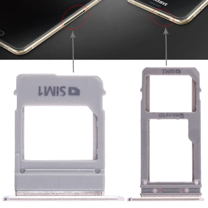 Pour Galaxy A520 / A720 2 Plateau pour carte SIM + Plateau pour carte Micro SD
