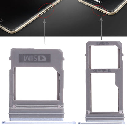 Pour Galaxy A520 / A720 2 Plateau pour carte SIM + Plateau pour carte Micro SD