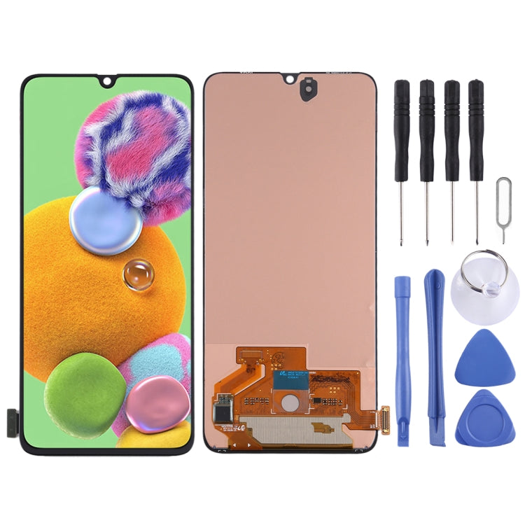 Écran LCD matériel Super AMOLED et assemblage complet de numériseur pour Samsung Galaxy A90 5G