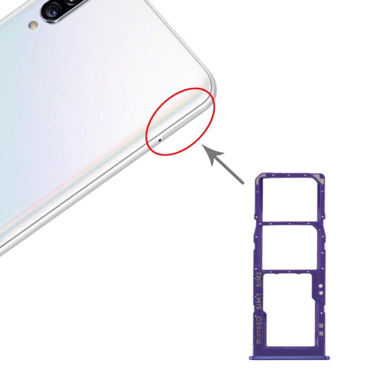 Pour Samsung Galaxy A30s Plateau de carte SIM + Plateau de carte SIM + Plateau de carte Micro SD
