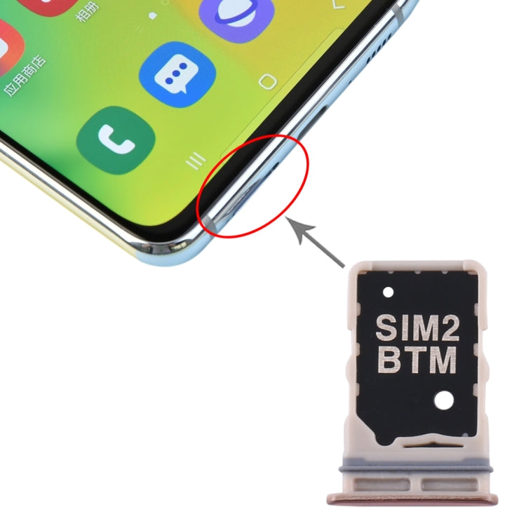 Pour Samsung Galaxy A80 Plateau de carte SIM + Plateau de carte SIM