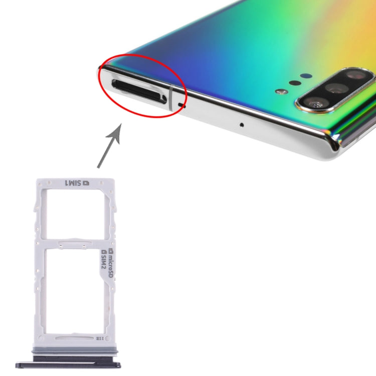 Pour Samsung Galaxy Note10 + plateau de carte SIM + plateau de carte SIM/plateau de carte Micro SD