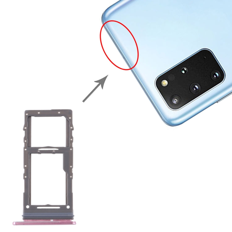 Pour Samsung Galaxy S20+ / Galaxy S20 Ultra Plateau pour carte SIM + Plateau pour carte Micro SD