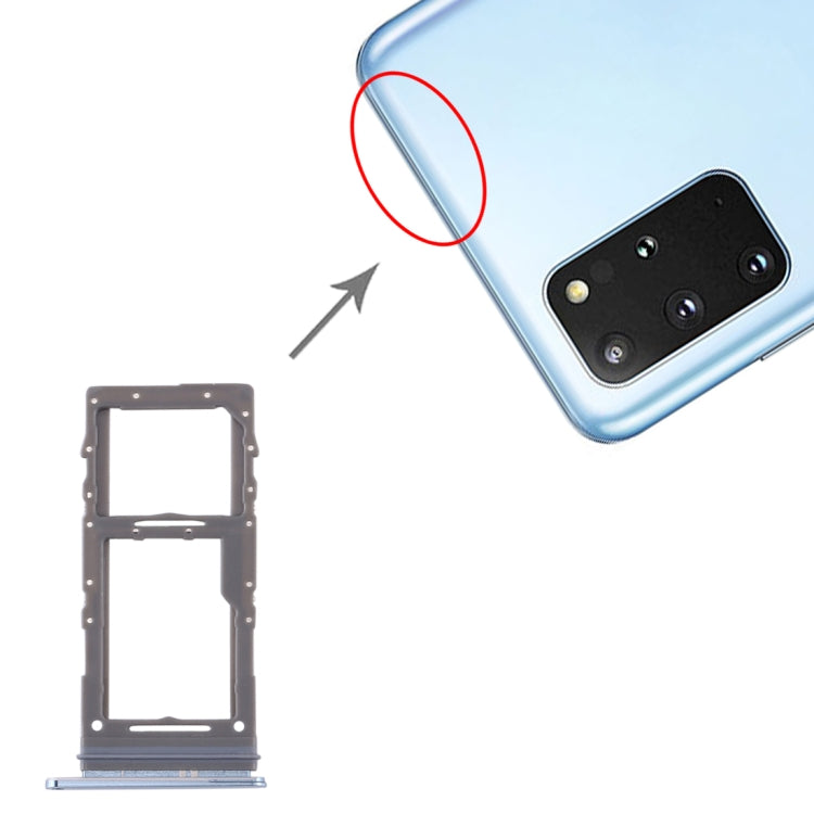 Pour Samsung Galaxy S20+ / Galaxy S20 Ultra Plateau pour carte SIM + Plateau pour carte Micro SD