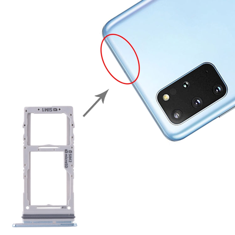 Pour Samsung Galaxy S20+ / Galaxy S20 Ultra Plateau pour carte SIM + Plateau pour carte SIM / Plateau pour carte Micro SD