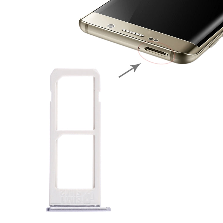 Pour Galaxy S6 Edge plus / S6 Edge + 2 plateau de carte SIM
