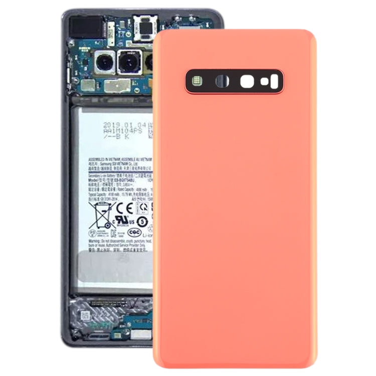 Pour Galaxy S10 + Cache arrière de la batterie avec objectif d'appareil photo