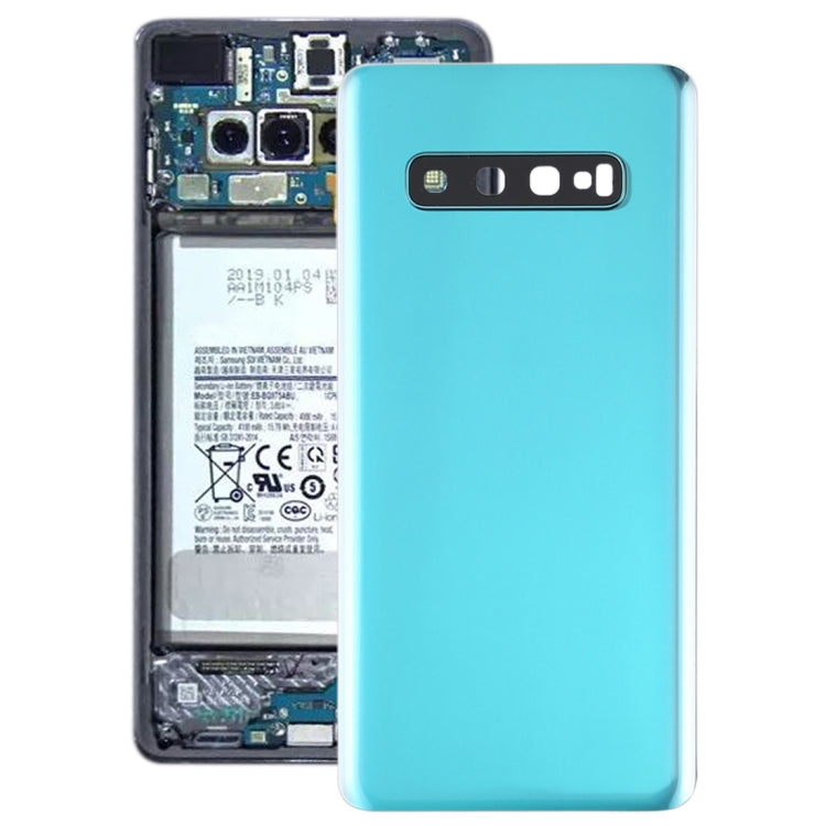 Pour Galaxy S10 + Cache arrière de la batterie avec objectif d'appareil photo