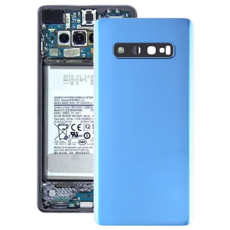 Pour Galaxy S10 + Cache arrière de la batterie avec objectif d'appareil photo