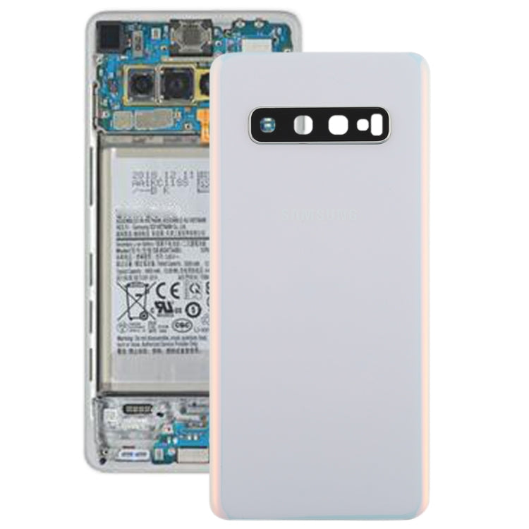 Pour couvercle arrière de batterie Galaxy S10 avec objectif d'appareil photo