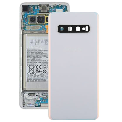 Pour couvercle arrière de batterie Galaxy S10 avec objectif d'appareil photo
