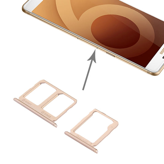 Pour Galaxy C9 Pro / C9000 Plateau de carte SIM + Plateau de carte Micro SD