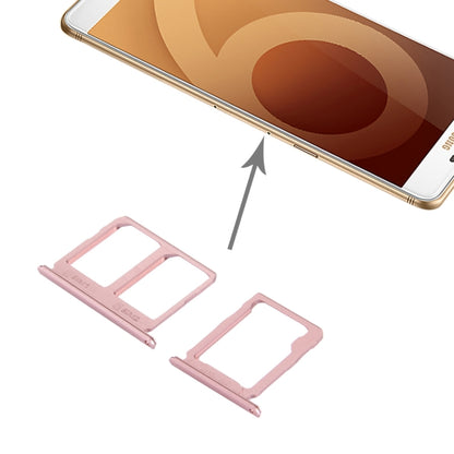 Pour Galaxy C9 Pro / C9000 Plateau de carte SIM + Plateau de carte Micro SD
