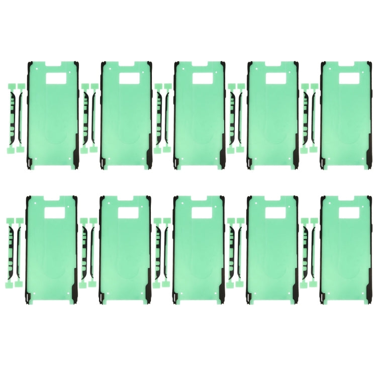 Pour Galaxy S8 +, 10 pièces d'adhésif pour boîtier avant et adhésif pour cadre central