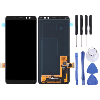Écran LCD AMOLED pour Galaxy A8 (2018) / A5 (2018) / A530 avec assemblage complet de numériseur (noir)