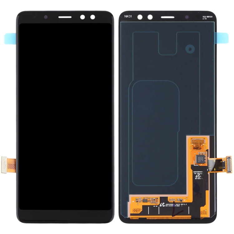Écran LCD AMOLED pour Galaxy A8 (2018) / A5 (2018) / A530 avec assemblage complet de numériseur (noir)