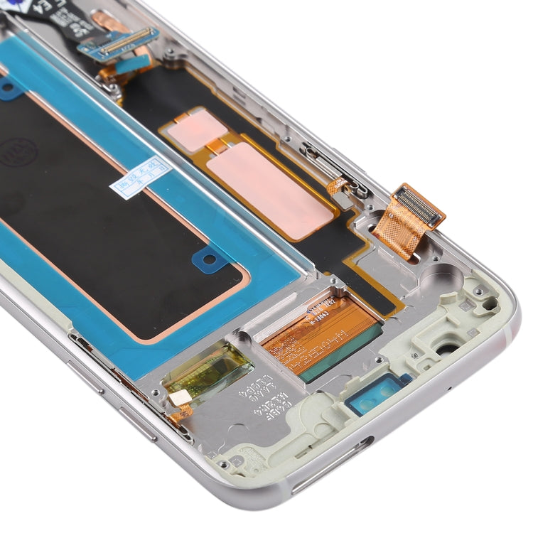 Écran LCD et numériseur en matériau Super AMOLED d'origine, assemblage complet (avec cadre / câble flexible du port de chargement / câble flexible du bouton d'alimentation / câble flexible du bouton de volume) pour Galaxy S7 Edge / G935F / G935FD