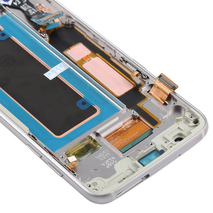 Écran LCD et numériseur en matériau Super AMOLED d'origine, assemblage complet (avec cadre / câble flexible du port de chargement / câble flexible du bouton d'alimentation / câble flexible du bouton de volume) pour Galaxy S7 Edge / G935F / G935FD