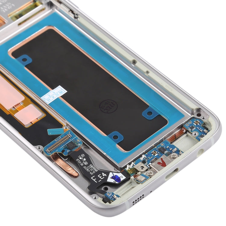 Écran LCD et numériseur en matériau Super AMOLED d'origine, assemblage complet (avec cadre / câble flexible du port de chargement / câble flexible du bouton d'alimentation / câble flexible du bouton de volume) pour Galaxy S7 Edge / G935F / G935FD