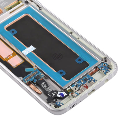 Écran LCD et numériseur en matériau Super AMOLED d'origine, assemblage complet (avec cadre / câble flexible du port de chargement / câble flexible du bouton d'alimentation / câble flexible du bouton de volume) pour Galaxy S7 Edge / G935F / G935FD