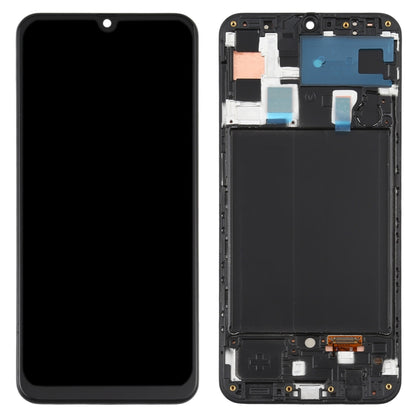 Écran LCD Super AMOLED d'origine pour assemblage complet de numériseur Galaxy A50 avec cadre