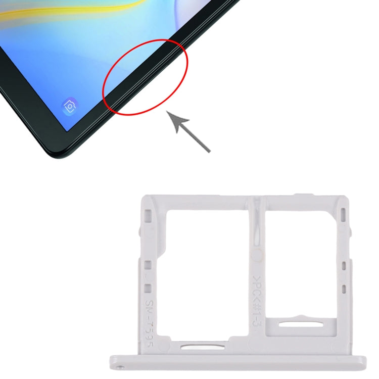 Pour Galaxy Tab A 10,5 pouces T595 (version 4G) Plateau pour carte SIM + Plateau pour carte Micro SD