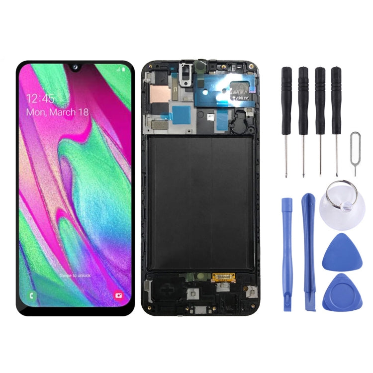 Écran LCD d'origine et numériseur complet avec cadre pour Galaxy A50 SM-A505F