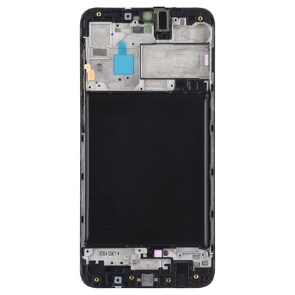 Pour Galaxy A10, boîtier avant, cadre LCD, plaque de lunette