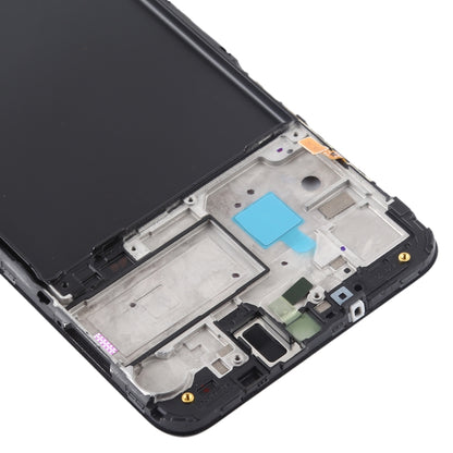 Pour Galaxy A10, boîtier avant, cadre LCD, plaque de lunette