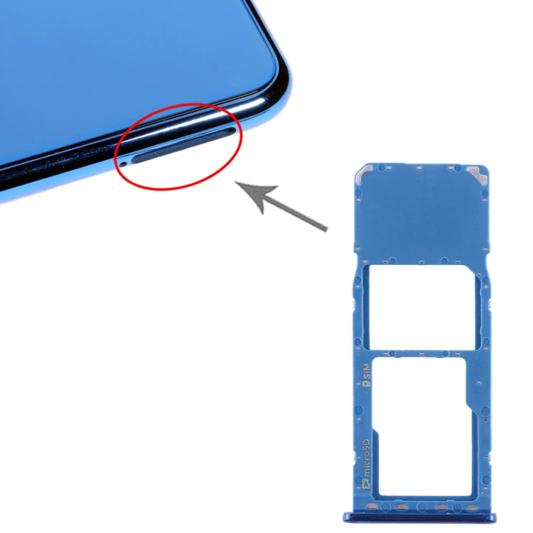 Pour Galaxy A7 (2018) / A750F Plateau pour carte SIM + Plateau pour carte Micro SD