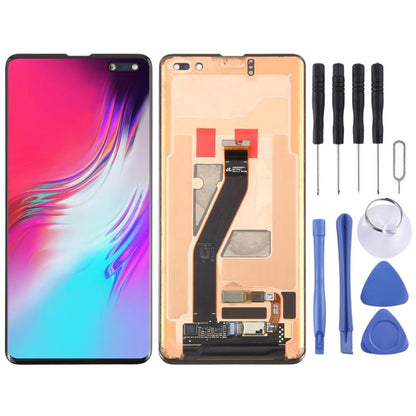 Écran LCD matériel dynamique AMOLED d'origine et assemblage complet de numériseur pour Galaxy S10 5G, For Samsung Galaxy S10 5G (AMOLED)