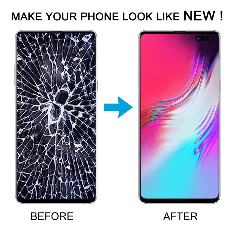 Écran LCD matériel dynamique AMOLED d'origine et assemblage complet de numériseur pour Galaxy S10 5G, For Samsung Galaxy S10 5G (AMOLED)