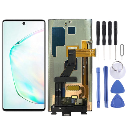 Écran LCD matériel dynamique AMOLED d'origine et assemblage complet de numériseur pour Galaxy Note 10